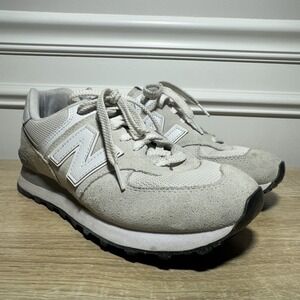 New Balance 574 Women's Sneakers Casual Shoes‎ Classic Running Sport Beige 8.5